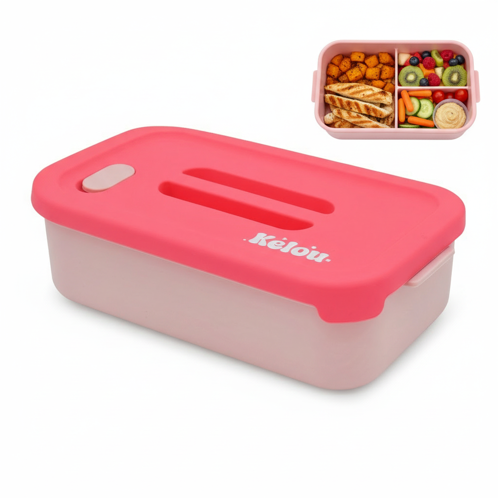 Contenant à déjeuner en silicone 100 % alimentaire