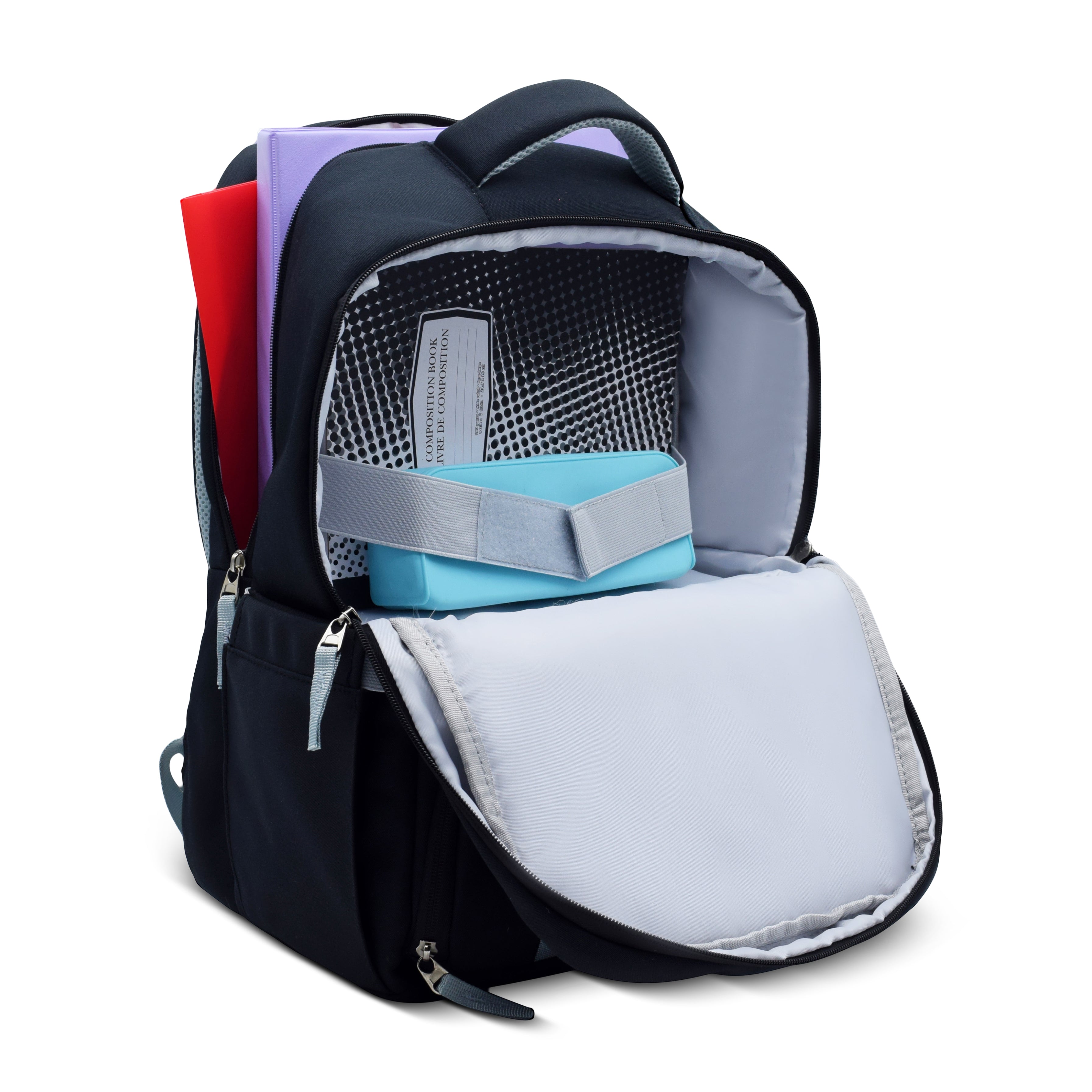 2in1 Backpack - Allset LARGE 7+ Black 4