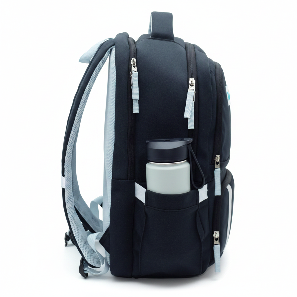 2in1 Backpack - Allset LARGE 7+ Black 6