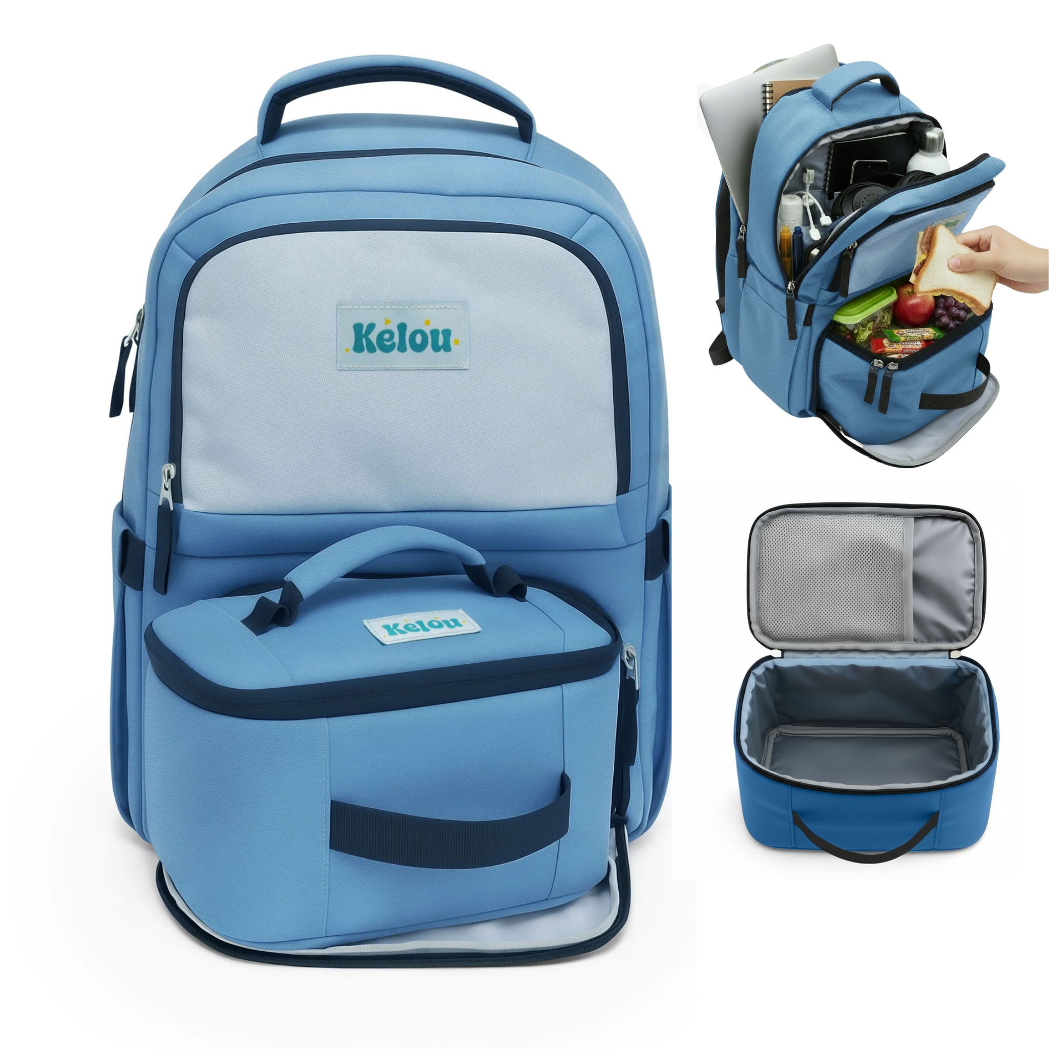 2in1 Backpack - Allset LARGE 7+ Black 9
