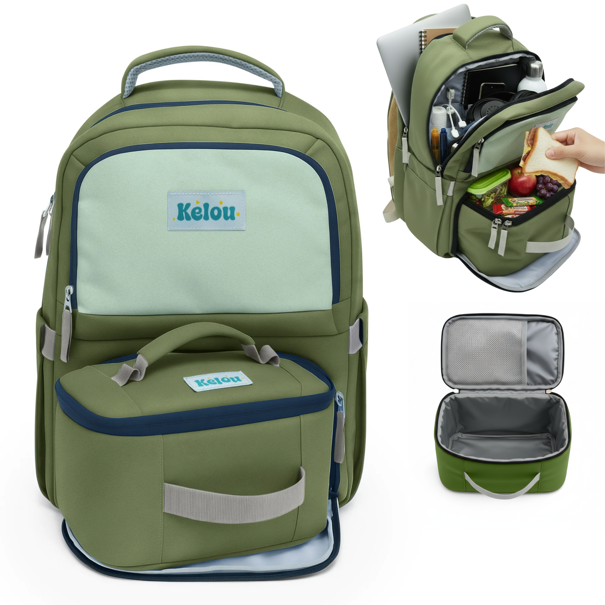 2in1 Backpack - Allset LARGE 7+ Black 10