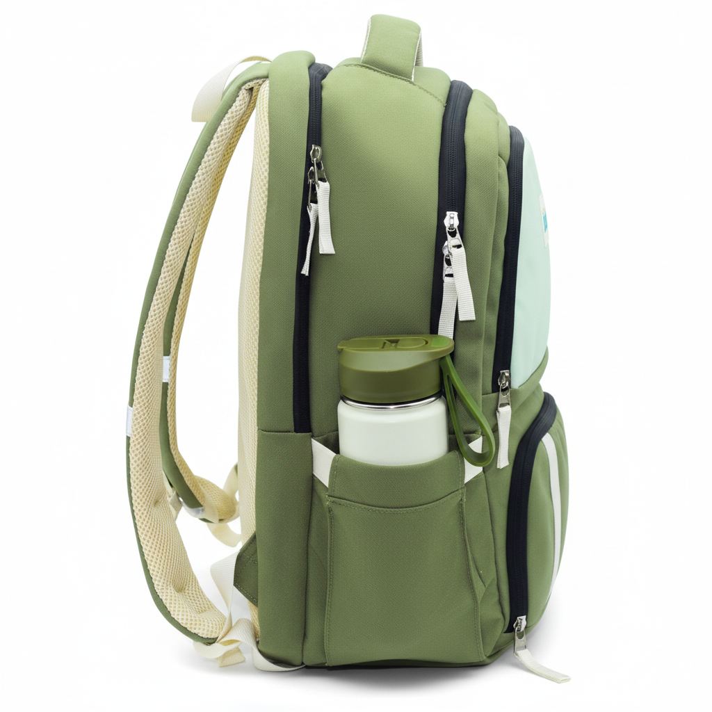 2in1 Backpack - Allset LARGE 7+ Military green 6