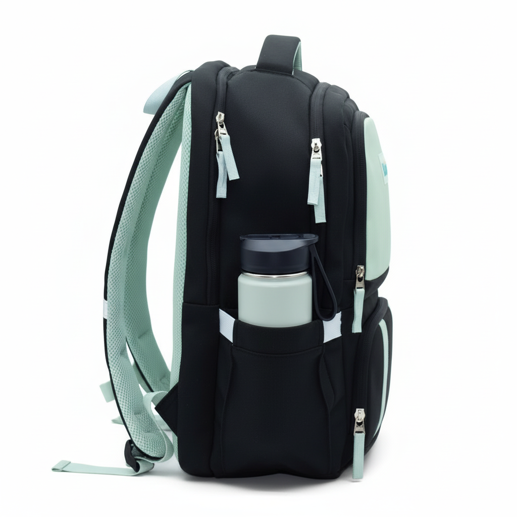 2in1 Backpack - Allset MINI 5+ Black/Sage 5