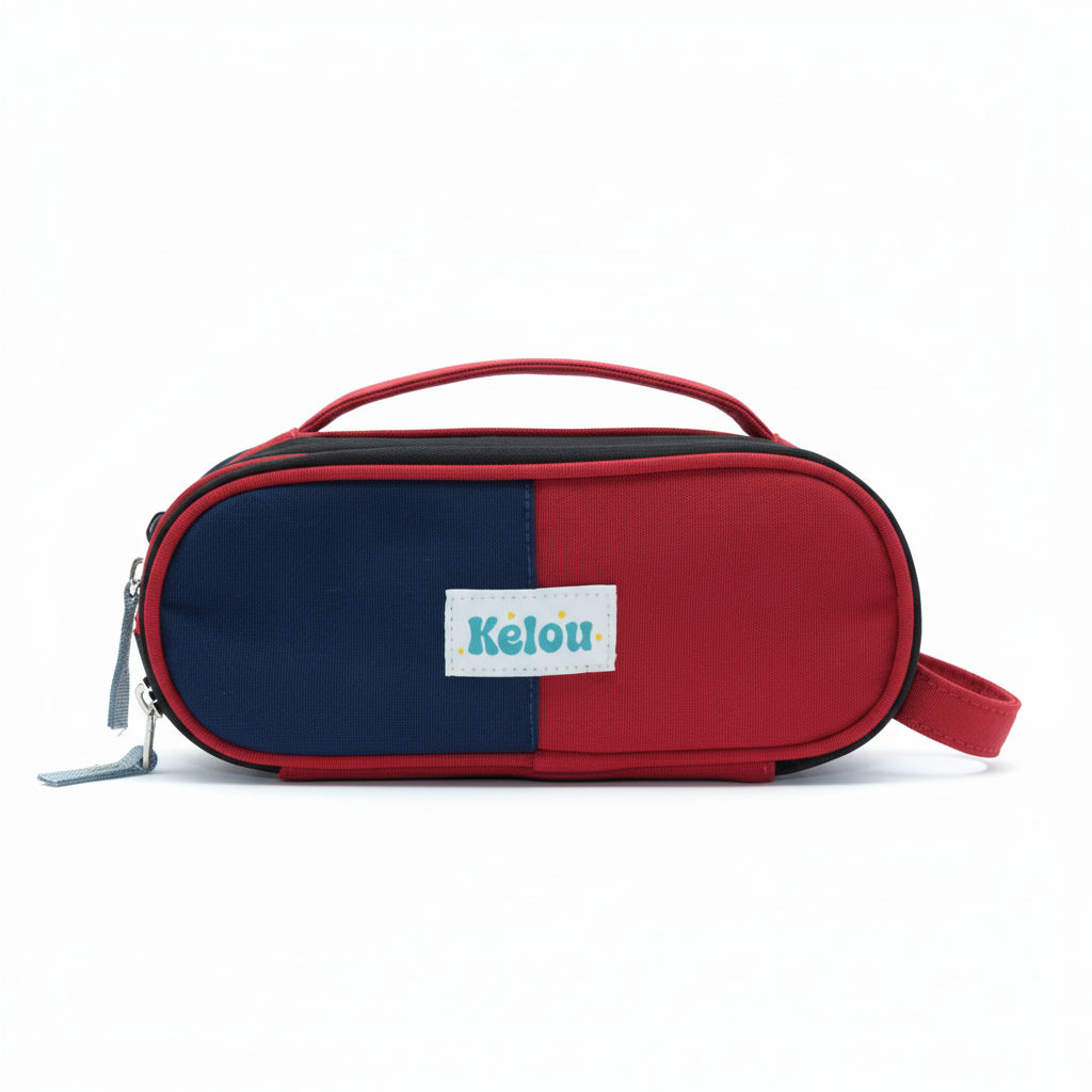 Pencil case - Allset - Red/Navy